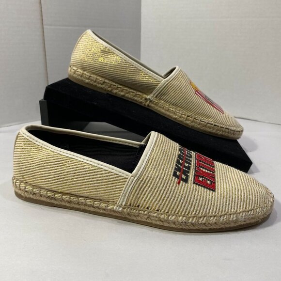 Circus by Sam Edelman “Extra Fries” Espadrille Flats White/Gold 7 - Picture 11 of 11